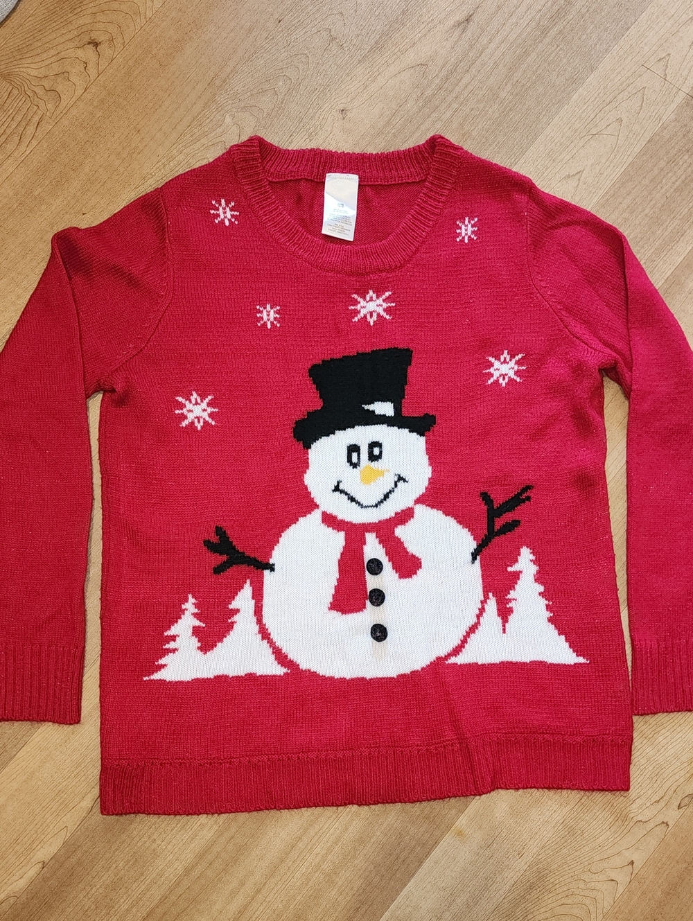 Red Snowman Crewneck Sweater